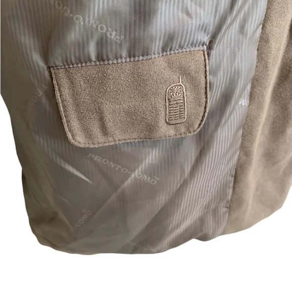Pronto•Uomo taupe jacket men’s large - Picture 7 of 12